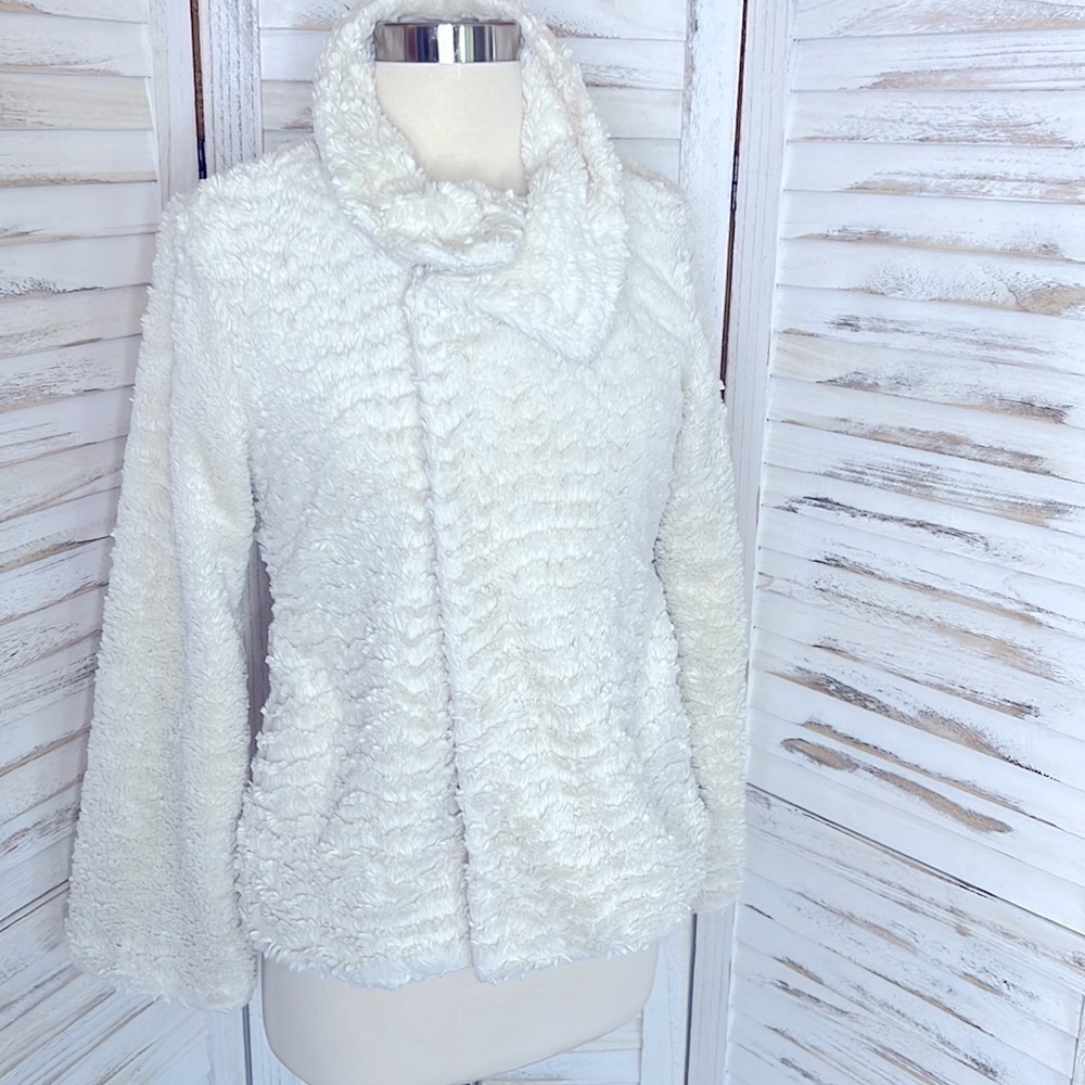 PATAGONIA l Ivory Pelage Fleece Minimilist Mountain Winter Teddybear Jacket S - Picture 5 of 12